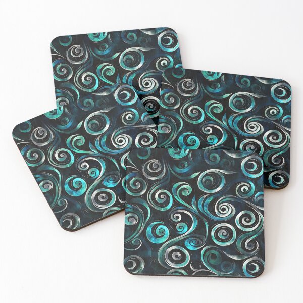 Item preview, New Zealand Paua Māori Pattern Koru Design 915 designed and sold by GrinGalore.