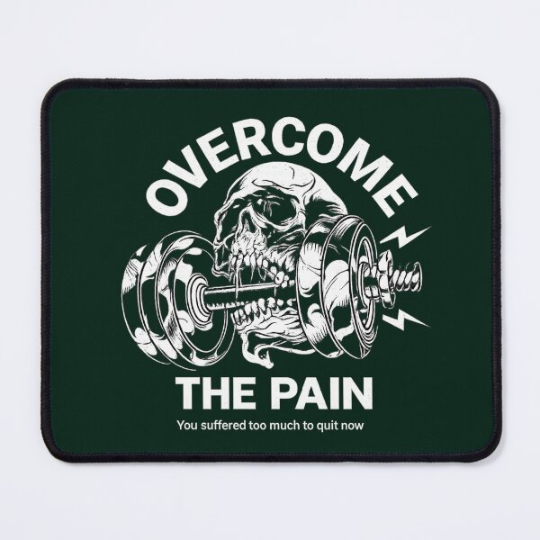 Item preview, Overcome The Pain Gym Shirt - Hardcore Bodybuilding Motivation Tee designed and sold by Raven Studios.
