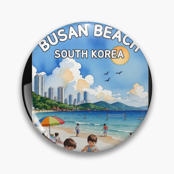Item preview, Busan Beach South Korea | Summer Beach Art designed and sold by Dikshant Goyal.
