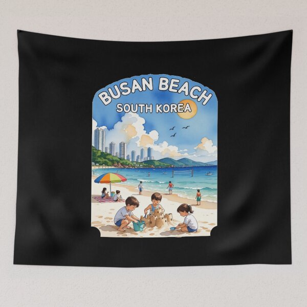 Item preview, Busan Beach South Korea | Summer Beach Art designed and sold by Dikshant Goyal.