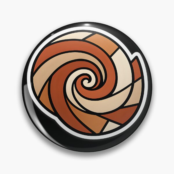 Item preview, Earthy Swirl Abstract Spiral Pattern  Boho Nature Aesthetic Sticker designed and sold by VaultVibes.