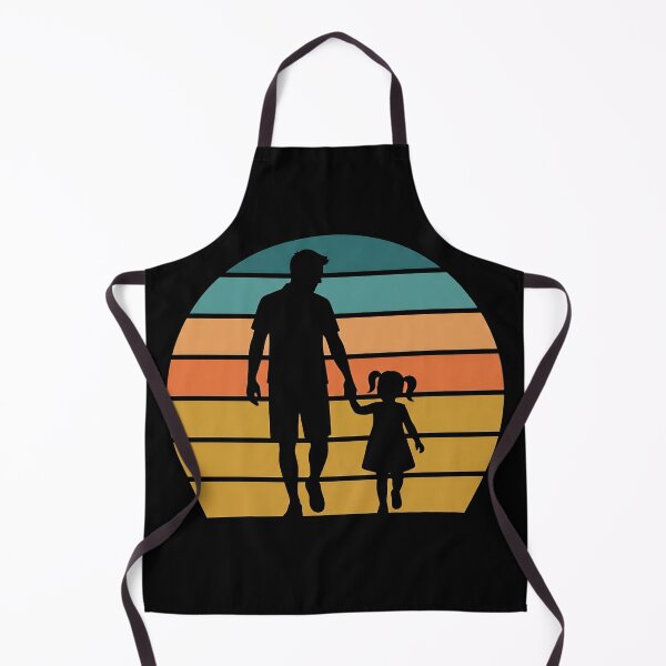 Item preview, Retro Sunset Father and Daughter Silhouette designed and sold by TeNovaStudio.