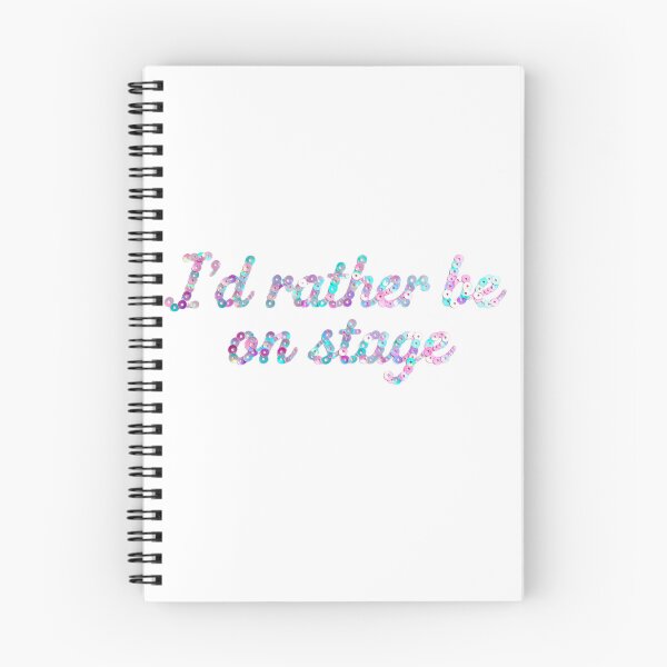 Item preview, I’d rather be on stage, sequin slogan designed and sold by kirstypenn.