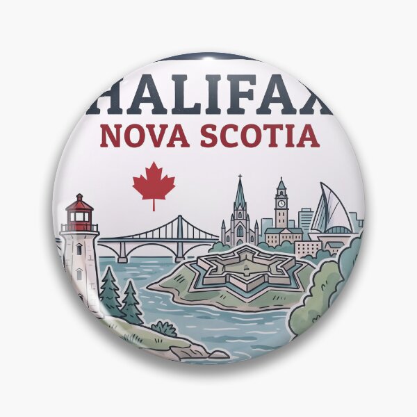 Item preview, Halifax Nova Scotia Skyline Cute Cityscape Canada Pride   designed and sold by HowToCanadian.