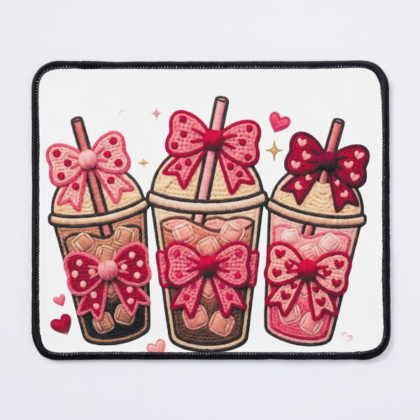 Item preview, Cute Coquette Bow Boba Milkshake Aesthetic Pink designed and sold by Core design hub .