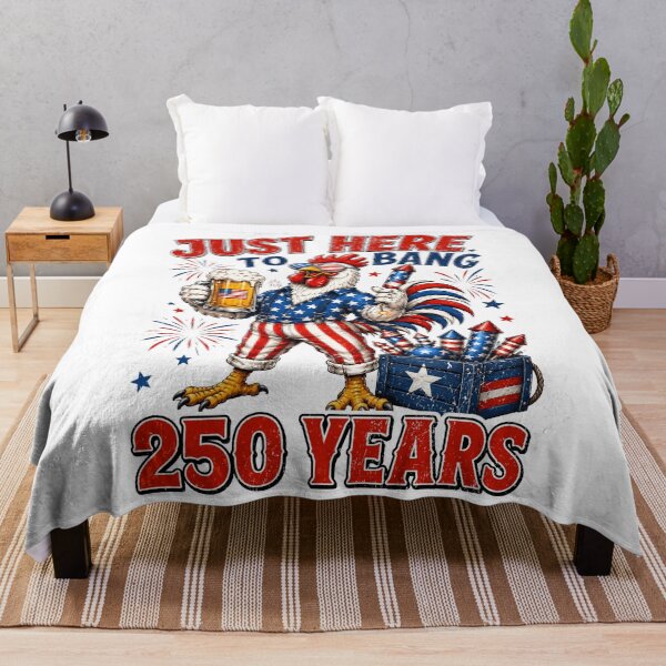 Item preview, Just Here to Bang Funny Chicken 4th of July 250 Years designed and sold by BlightedArt.