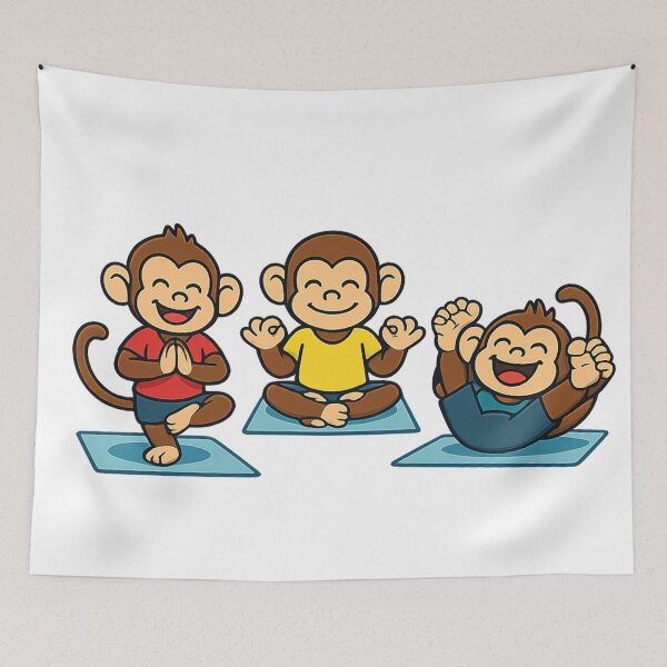 Item preview, Monkey yoga meditation  designed and sold by JamesDunican.