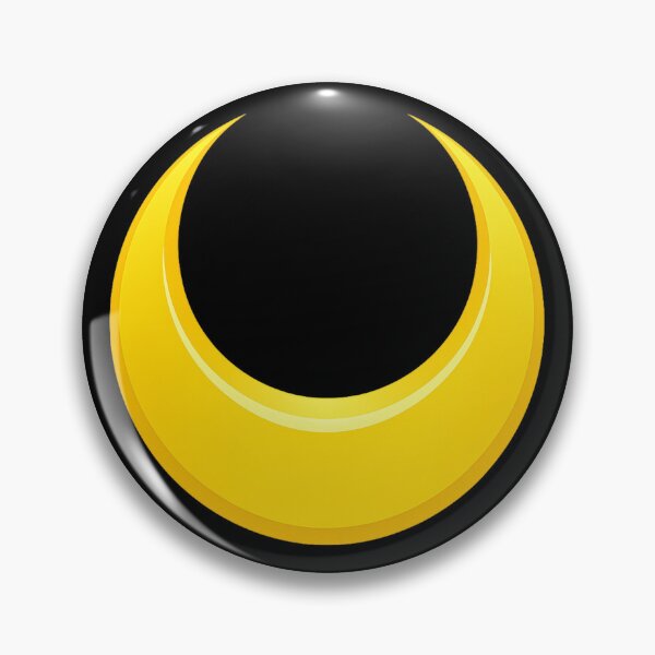 Item preview, Golden Crescent Moon Symbol | Anime Inspired Celestial Logo Sticker designed and sold by TokyoCraft.