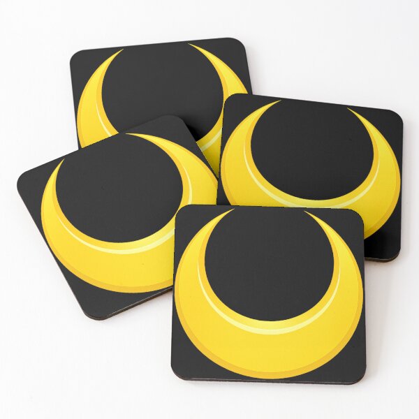 Item preview, Golden Crescent Moon Symbol | Anime Inspired Celestial Logo Sticker designed and sold by TokyoCraft.