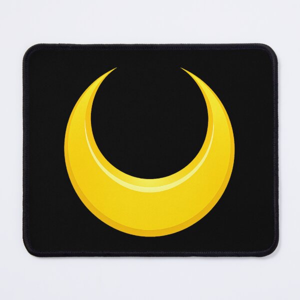 Item preview, Golden Crescent Moon Symbol | Anime Inspired Celestial Logo Sticker designed and sold by TokyoCraft.