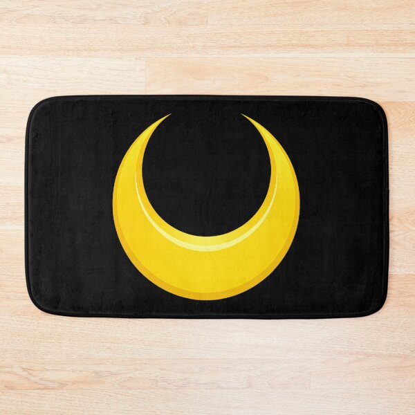 Item preview, Golden Crescent Moon Symbol | Anime Inspired Celestial Logo Sticker designed and sold by TokyoCraft.