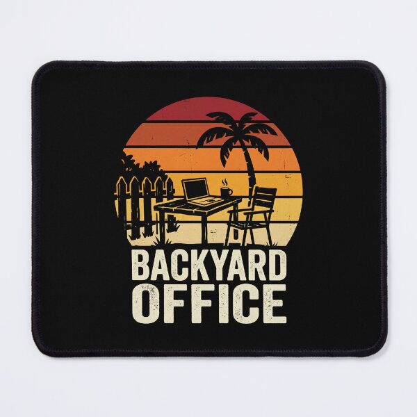 Item preview, Backyard Office Retro Sunset designed and sold by Majnon8bp.