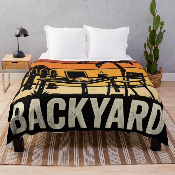 Item preview, Backyard Office Retro Sunset designed and sold by Majnon8bp.