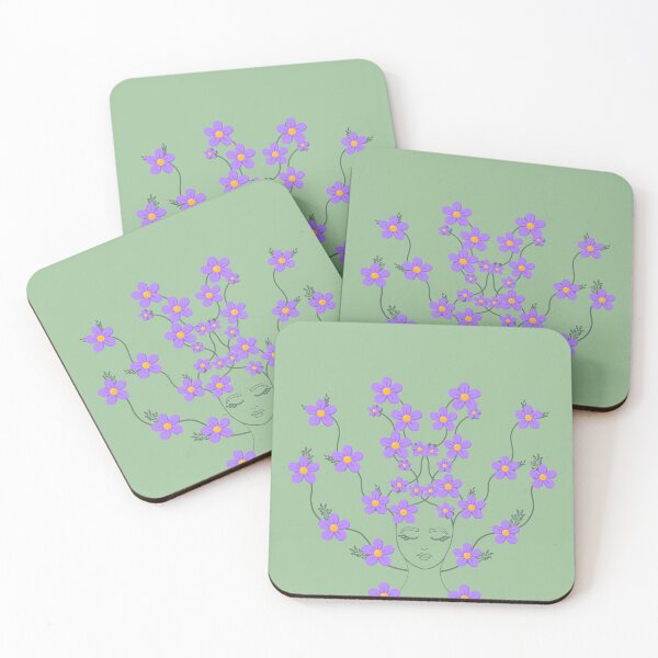 Item preview, Minimalist Floral Mind Line Art Illustration designed and sold by SoftAuraStudi0.