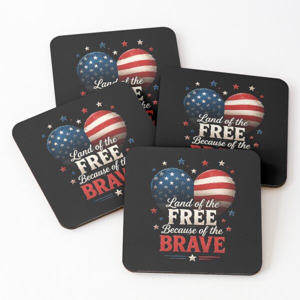 Item preview, Land of the Free Because of the Brave – Patriotic American Design designed and sold by Bure-NS.