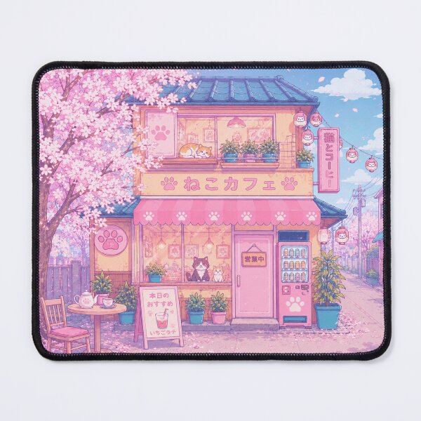 Item preview, Sakura Cat Café designed and sold by Clovermere.