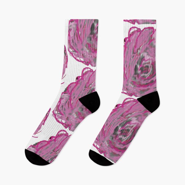 Item preview, Abstract Pink and Grey Rose Scribble Digital Art designed and sold by BalkanBloom.
