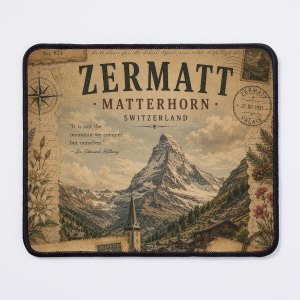 Item preview, Zermatt Matterhorn Switzerland | Alpine Peak of the Swiss Alps designed and sold by CosmicAnomaly.