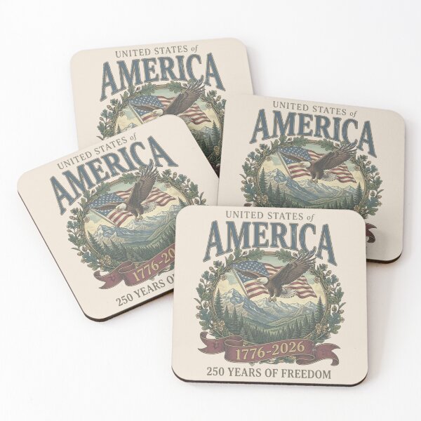 Item preview, America 250th Anniversary 90s Graphic Style, Patriotic USA designed and sold by toongstudio.