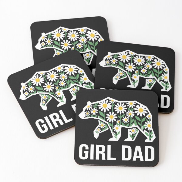 Item preview, Floral Papa Bear Girl Dad Daisy Silhouette designed and sold by TeNovaStudio ⭐⭐⭐⭐⭐.