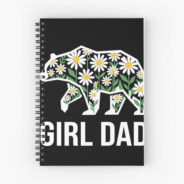 Item preview, Floral Papa Bear Girl Dad Daisy Silhouette designed and sold by TeNovaStudio.