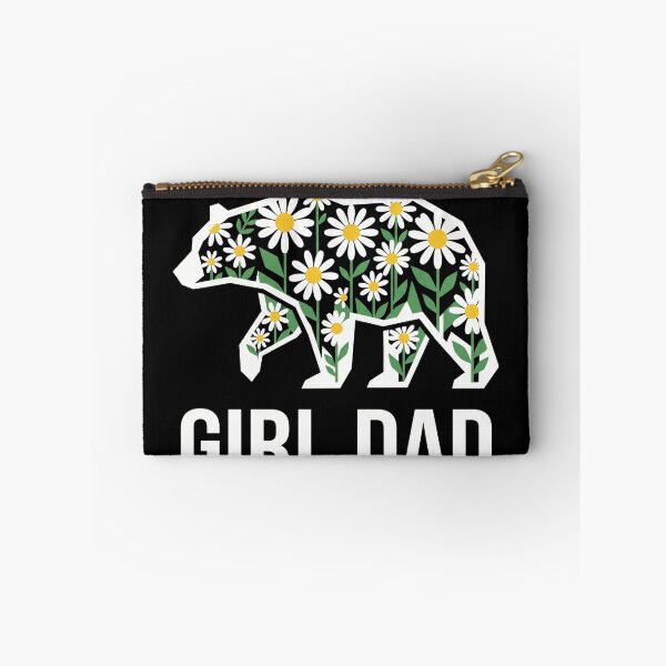 Item preview, Floral Papa Bear Girl Dad Daisy Silhouette designed and sold by TeNovaStudio.