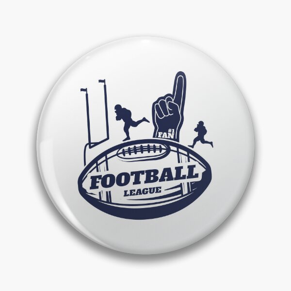 Item preview, Vintage Football League #1 Fan Large Ball Emblem Sticker designed and sold by topprinting.