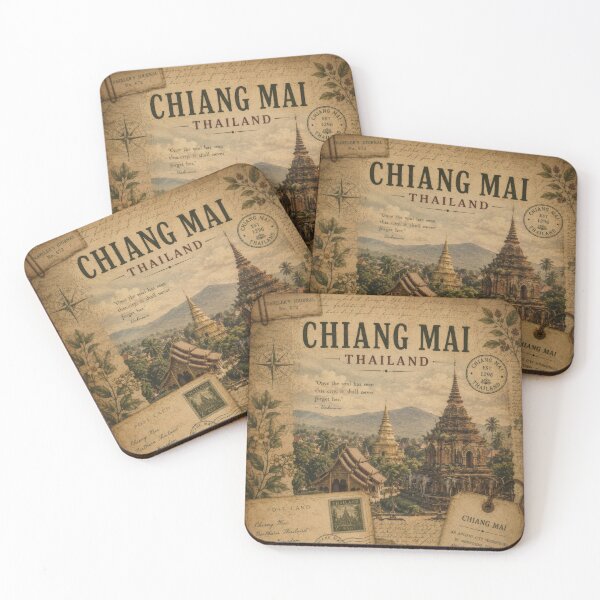 Item preview, Chiang Mai Thailand | Temples of the Ancient Lanna Kingdom designed and sold by CosmicAnomaly.