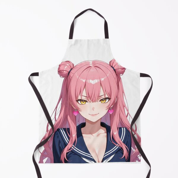 Item preview, Cheeky anime schoolgirl with pink hair, waifu designed and sold by Shirt-Otakus.