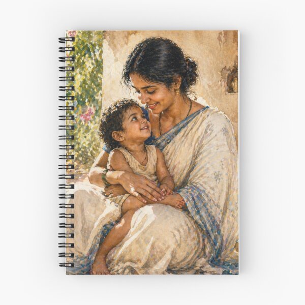 Item preview, Proud mother from rural India  designed and sold by AcmsArtShop.