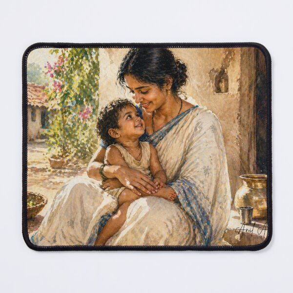 Item preview, Proud mother from rural India designed and sold by AcmsArtShop.