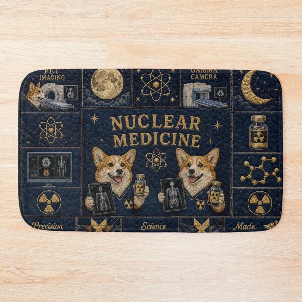 Item preview, Copy of Cute Corgi Nuclear Medicine Celestial Quilt Blanket – Medical Imaging Tech Gift, PET Scan & Gamma Camera Healthcare Decor, Radiation Awareness Week Cosmic Science Design designed and sold by ClinicalHubs.