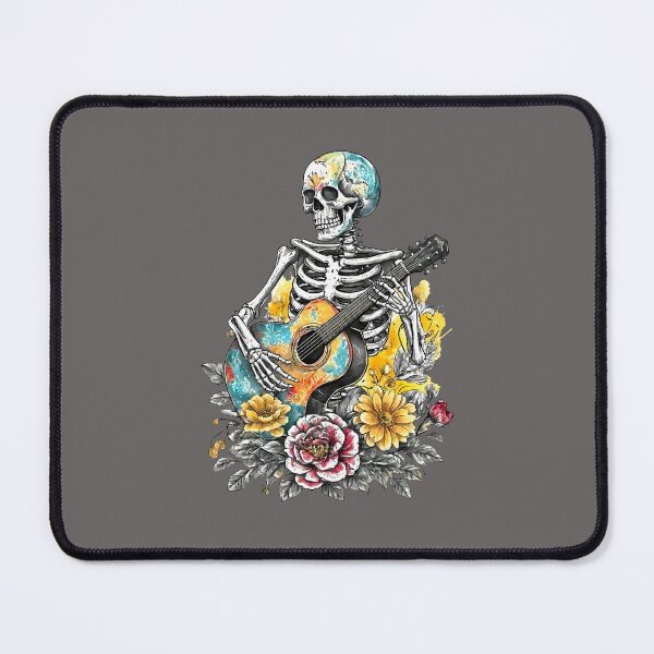 Item preview, Acoustic Skeleton – Floral Music Festival Day - World Music Day designed and sold by Art-Arcade6.