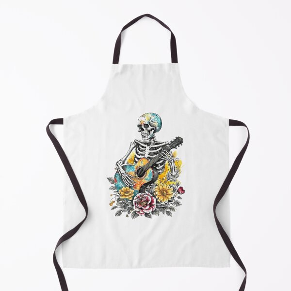 Item preview, Acoustic Skeleton – Floral Music Festival Day - World Music Day designed and sold by Art-Arcade6.