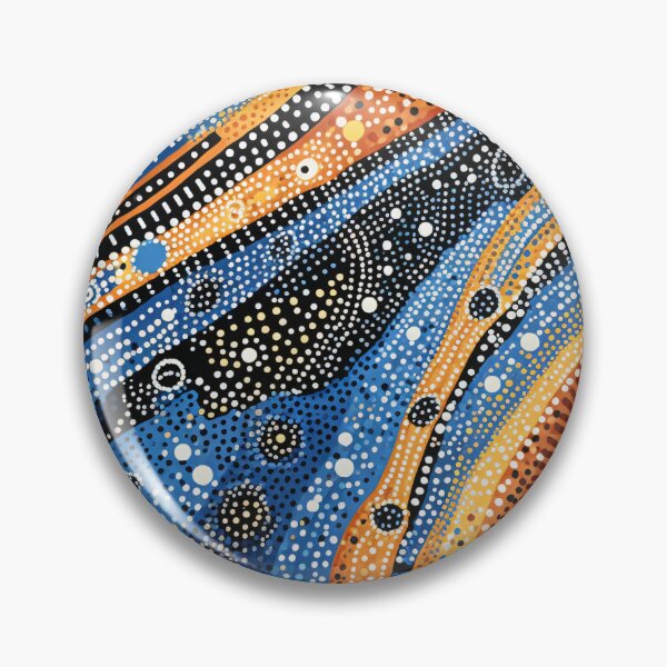 Item preview, Aboriginal Inspired Dot Art - Traditional Landscape designed and sold by GrinGalore.