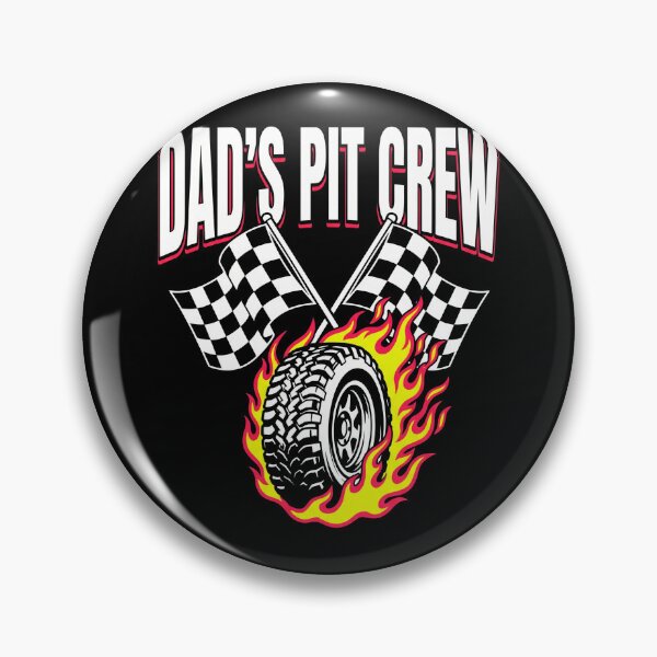 Item preview, Dad's Pit Crew Flaming Tire Racing designed and sold by TeNovaStudio.