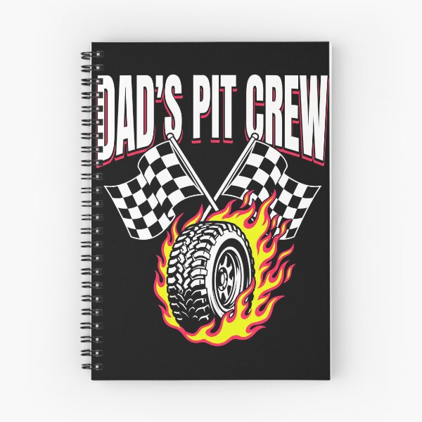 Item preview, Dad's Pit Crew Flaming Tire Racing designed and sold by TeNovaStudio.