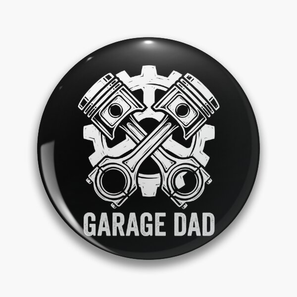 Item preview, Vintage Linocut Garage Dad Mechanic Pistons designed and sold by TeNovaStudio.