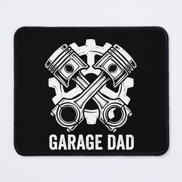 Item preview, Vintage Linocut Garage Dad Mechanic Pistons designed and sold by TeNovaStudio ⭐⭐⭐⭐⭐.