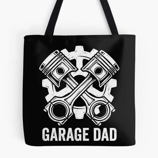 Item preview, Vintage Linocut Garage Dad Mechanic Pistons designed and sold by TeNovaStudio ⭐⭐⭐⭐⭐.