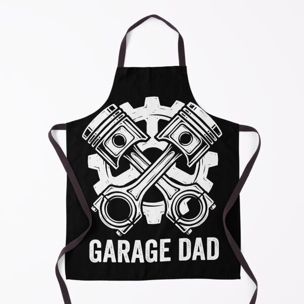 Item preview, Vintage Linocut Garage Dad Mechanic Pistons designed and sold by TeNovaStudio ⭐⭐⭐⭐⭐.