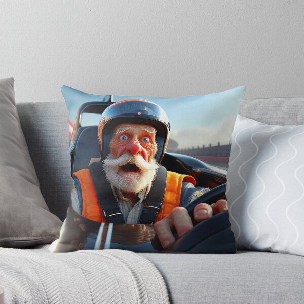 Item preview, Old Man driving a formula 1 race car designed and sold by Colin Bentham.