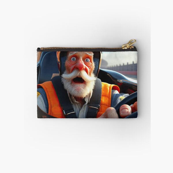 Item preview, Old Man driving a formula 1 race car designed and sold by Colin Bentham.