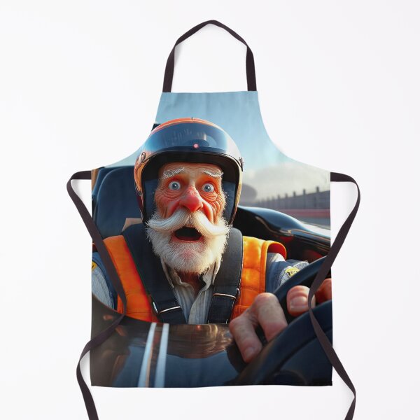 Item preview, Old Man driving a formula 1 race car designed and sold by Colin Bentham.