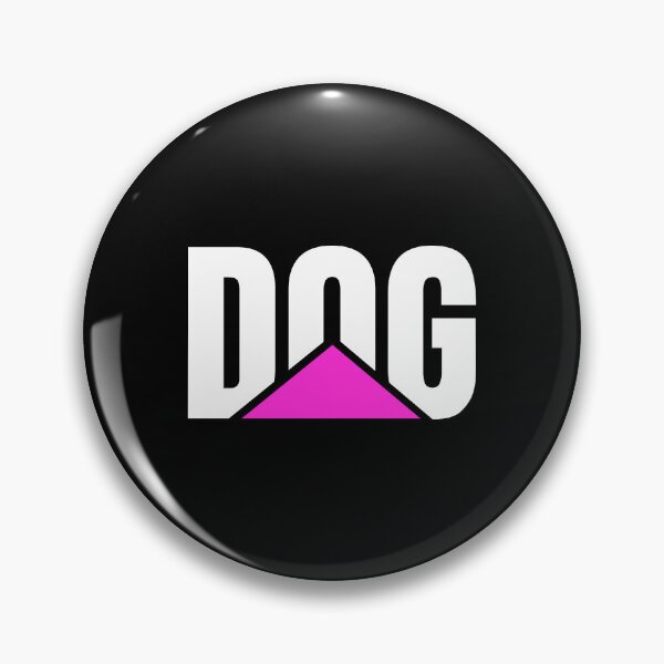 Item preview, Pink DOG logo on black designed and sold by JRDoesDesign-82.