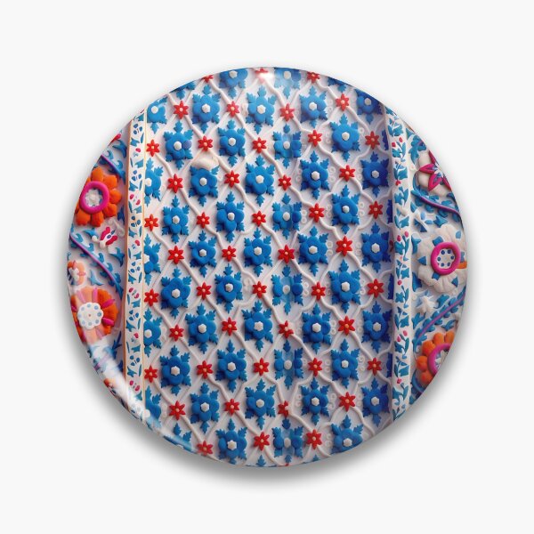 Item preview, Kermina Suzani Uzbekistan Embroidery Print designed and sold by Vicky Brago-Mitchell®.