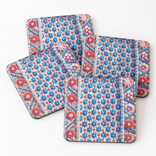 Item preview, Kermina Suzani Uzbekistan Embroidery Print designed and sold by Vicky Brago-Mitchell®.