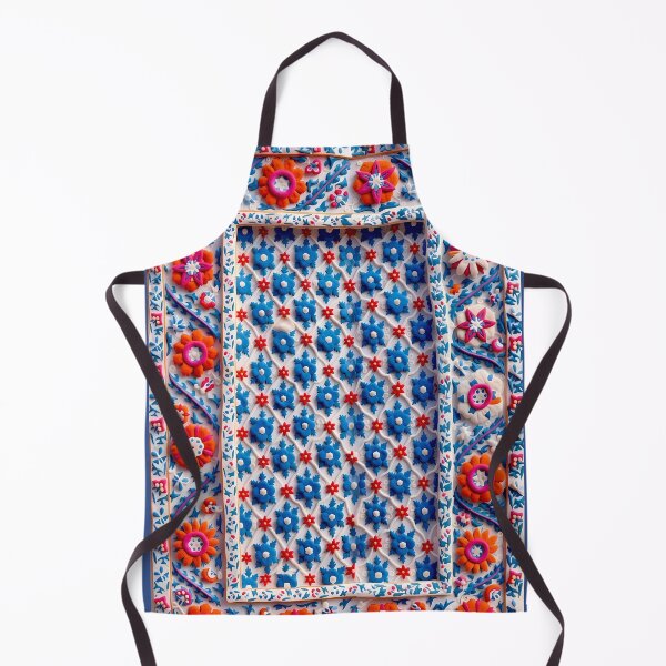 Item preview, Kermina Suzani Uzbekistan Embroidery Print designed and sold by Vicky Brago-Mitchell®.