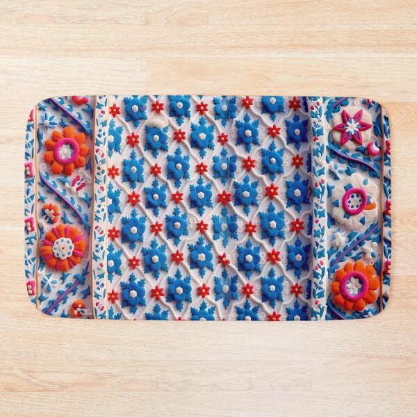 Item preview, Kermina Suzani Uzbekistan Embroidery Print designed and sold by Vicky Brago-Mitchell®.