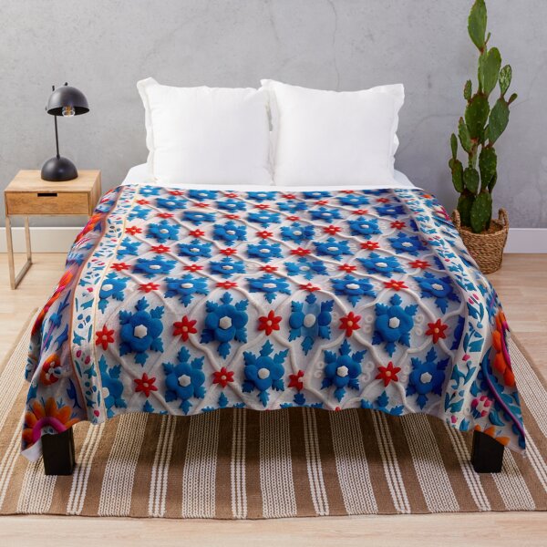 Item preview, Kermina Suzani Uzbekistan Embroidery Print designed and sold by Vicky Brago-Mitchell®.